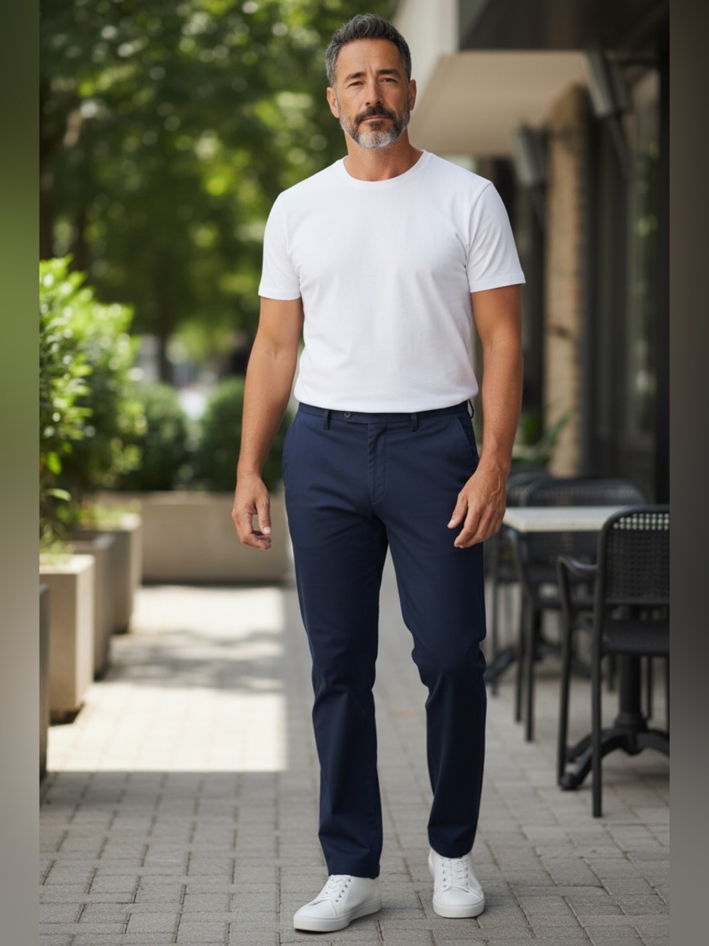 Dockers Navy Straight Leg Chinos